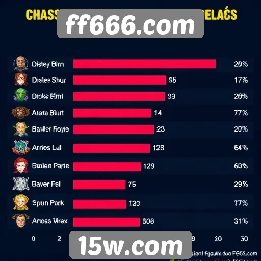 Estatísticas de jogos populares no ff666.com